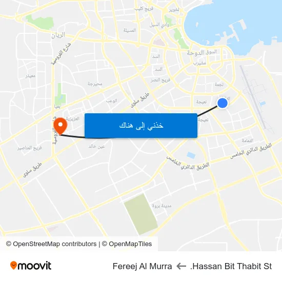 Hassan Bit Thabit St. to Fereej Al Murra map