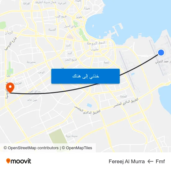 Fmf to Fereej Al Murra map