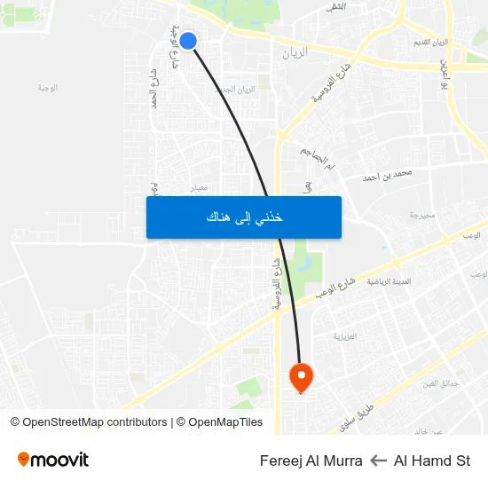 Al Hamd St to Fereej Al Murra map