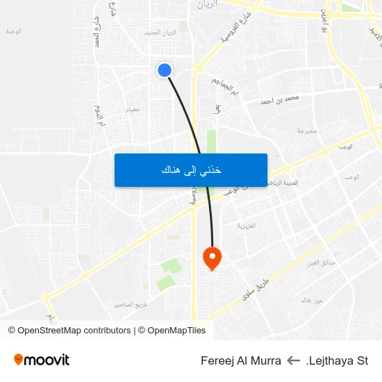 Lejthaya St. to Fereej Al Murra map
