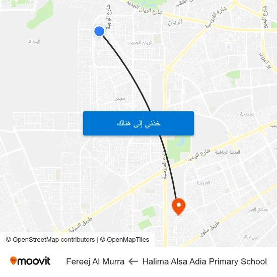 Halima Alsa Adia Primary School to Fereej Al Murra map