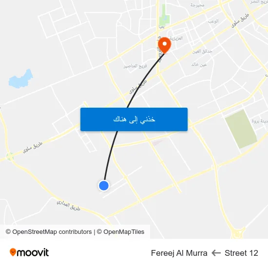 Street 12 to Fereej Al Murra map
