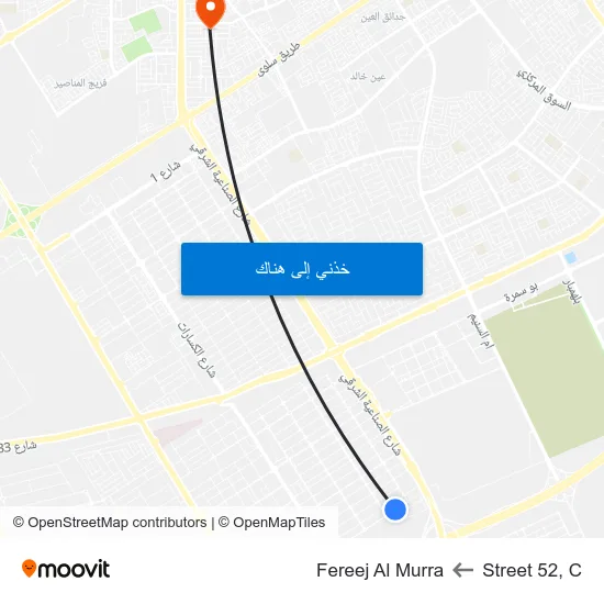 Street 52, C to Fereej Al Murra map