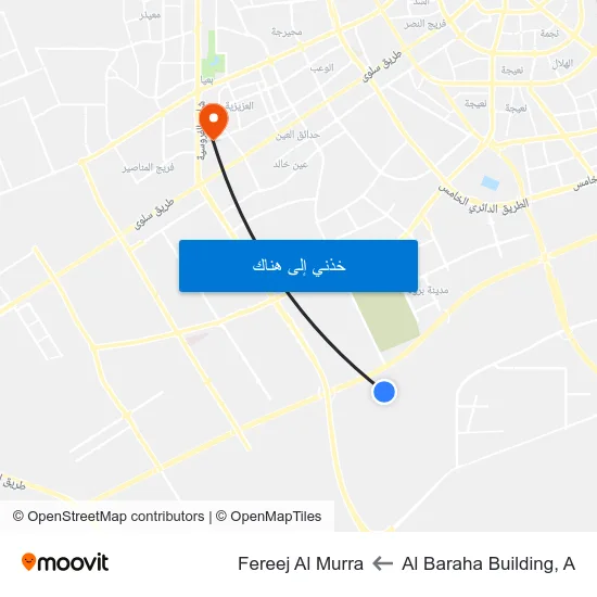 Al Baraha Building, A to Fereej Al Murra map