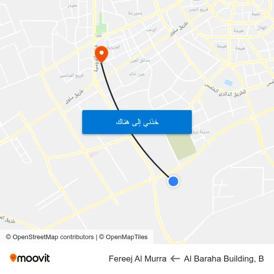 Al Baraha Building, B to Fereej Al Murra map