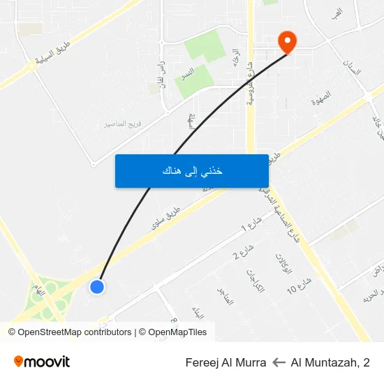 Al Muntazah, 2 to Fereej Al Murra map