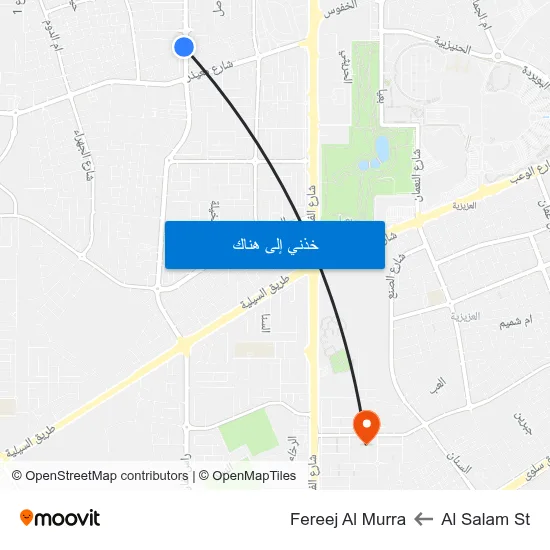 Al Salam St to Fereej Al Murra map