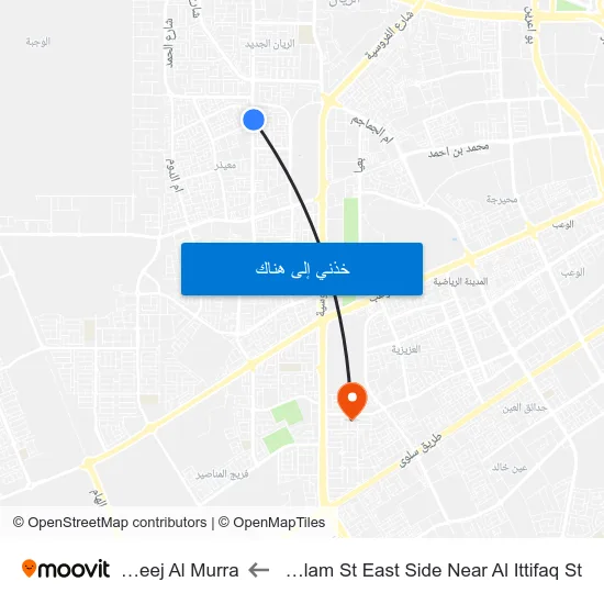Al Salam St East Side Near Al Ittifaq St to Fereej Al Murra map