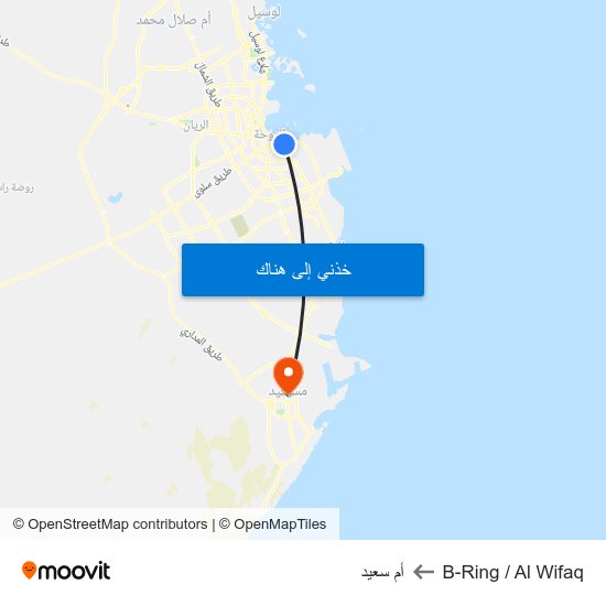 B-Ring / Al Wifaq to أم سعيد map