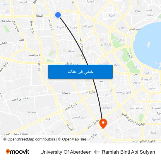 Ramlah Bintl Abi Sufyan to University Of Aberdeen map