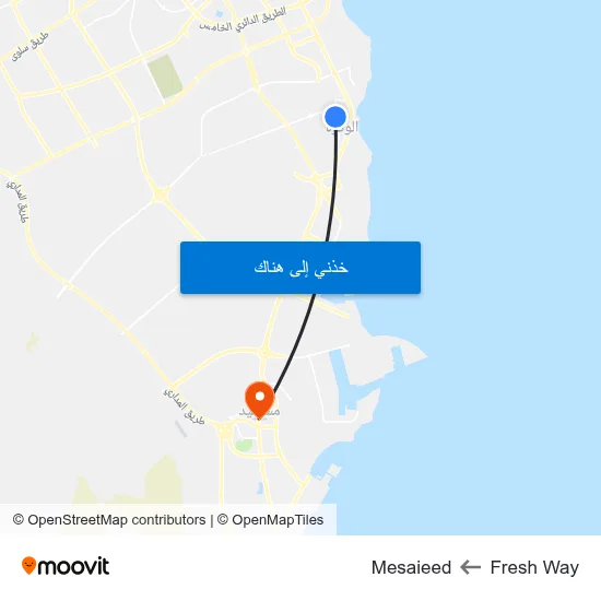 Fresh Way to Mesaieed map