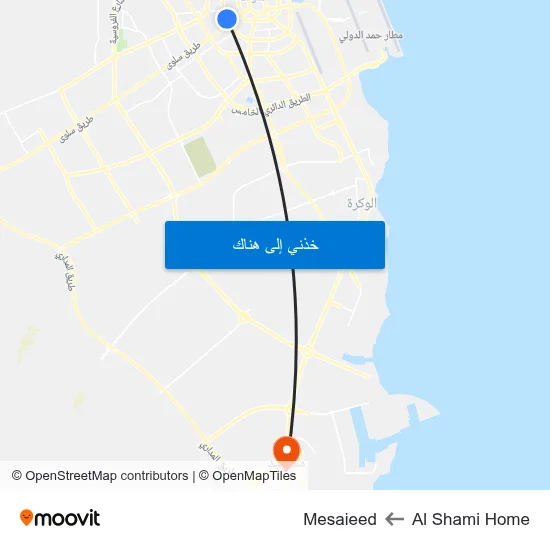 Al Shami Home to Mesaieed map