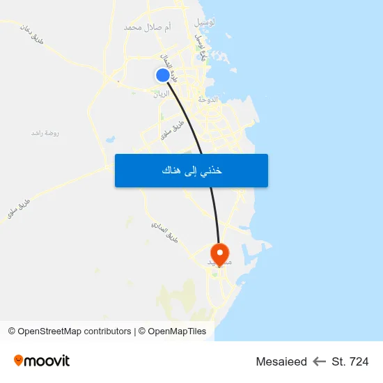 St. 724 to Mesaieed map
