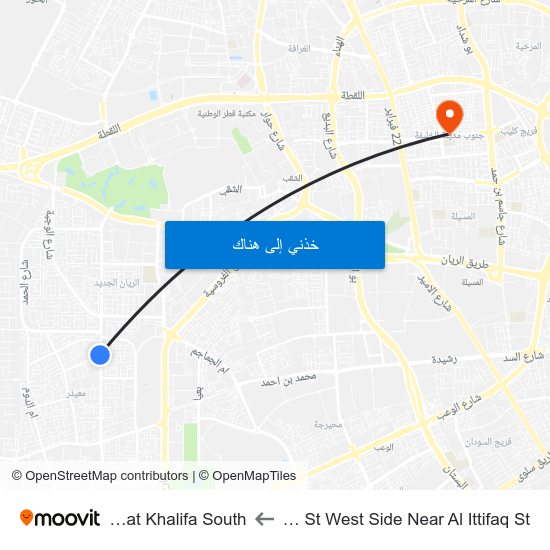 Al Salam St West Side Near Al Ittifaq St to Madinat Khalifa South map