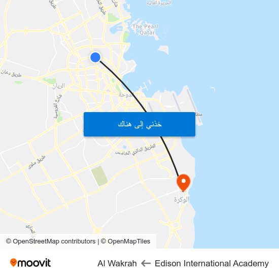 Edison International Academy to Al Wakrah map