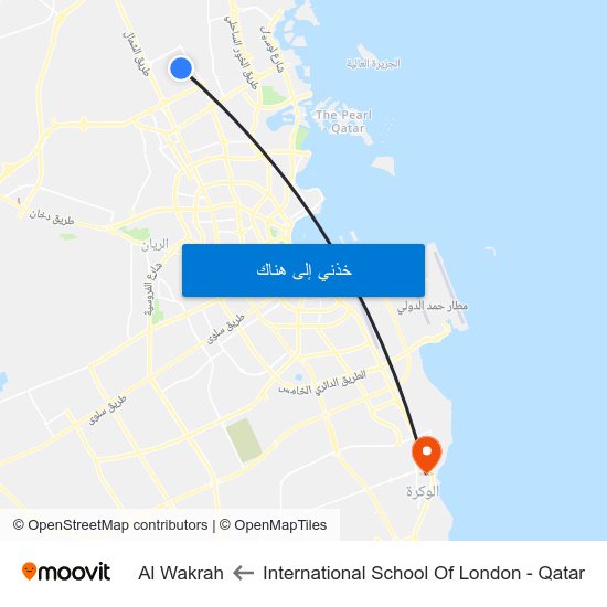 International School Of London - Qatar to Al Wakrah map