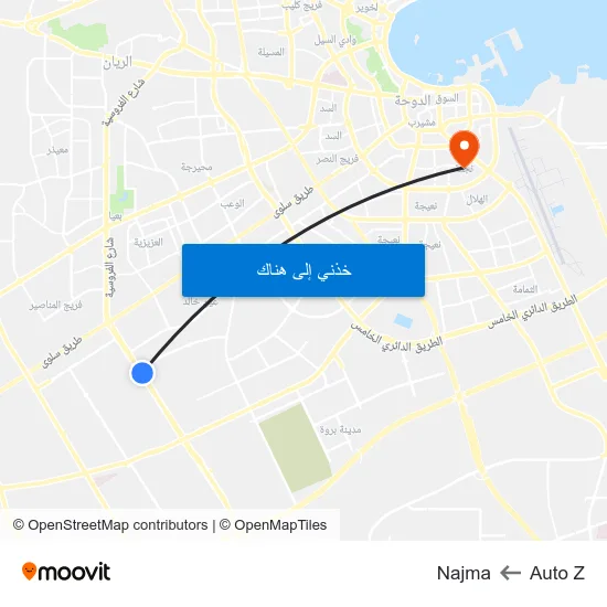 Auto Z to Najma map