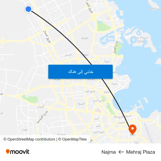 Mehraj Plaza to Najma map