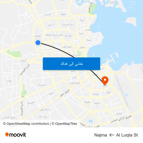 Al Luqta St to Najma map