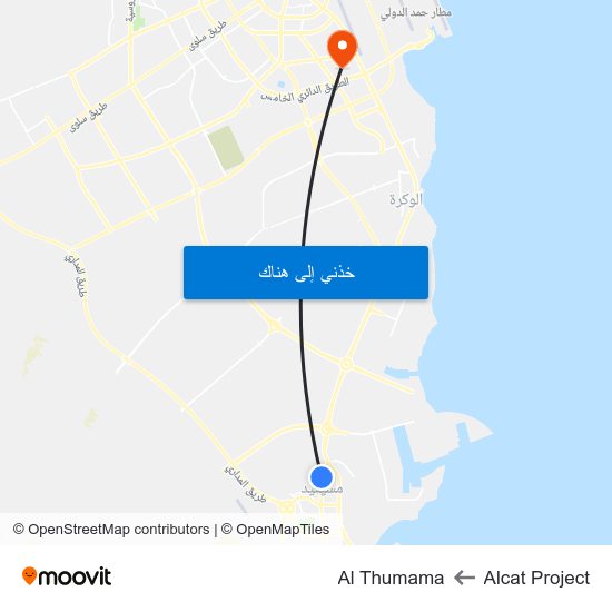 Alcat Project to Al Thumama map