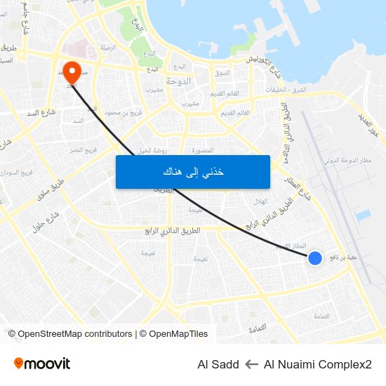 Al Nuaimi Complex2 to Al Sadd map