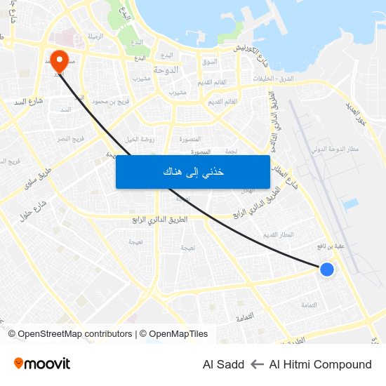 Al Hitmi Compound to Al Sadd map