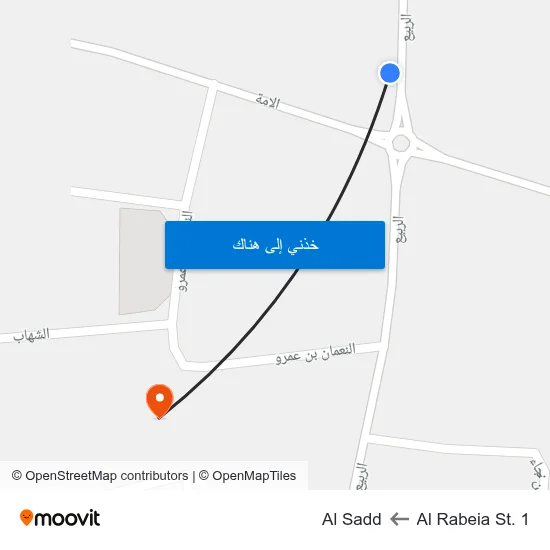 Al Rabeia St. 1 to Al Sadd map