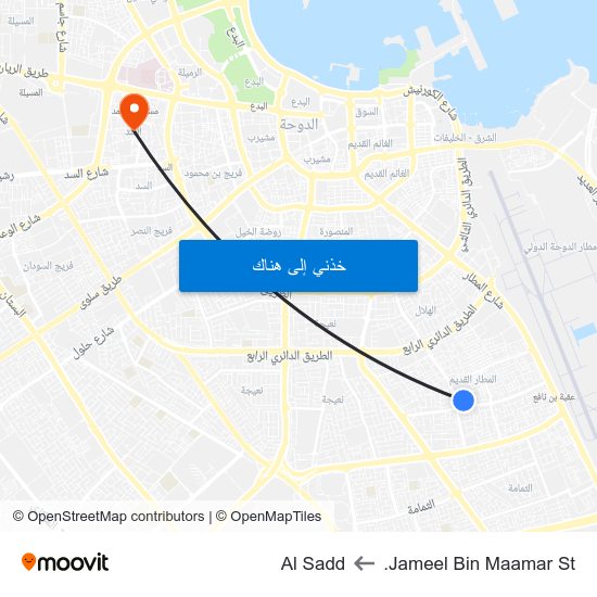 Jameel Bin Maamar St. to Al Sadd map