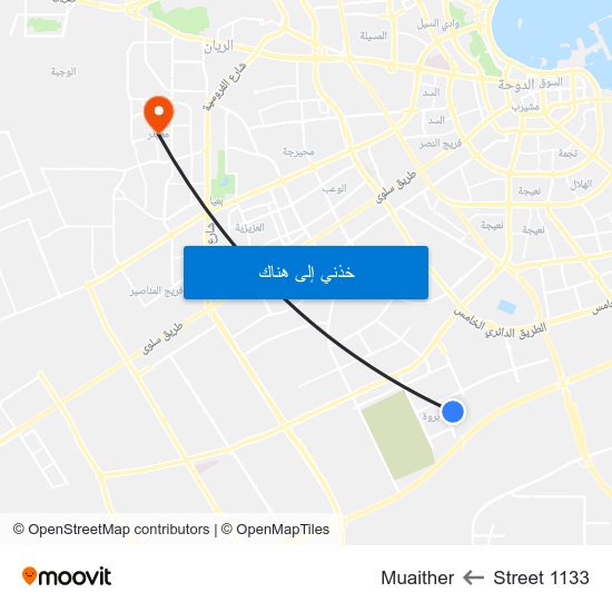 Street 1133 to Muaither map