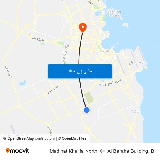 Al Baraha Building, B to Madinat Khalifa North map