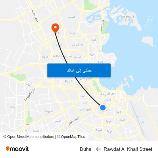 Rawdat Al Khail Street to Duhail map