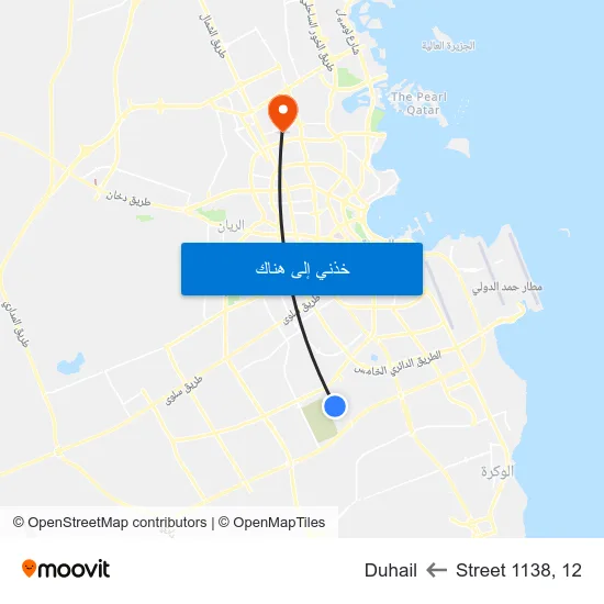 Street 1138, 12 to Duhail map