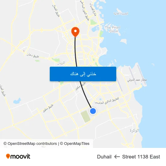 Street 1138 East to Duhail map