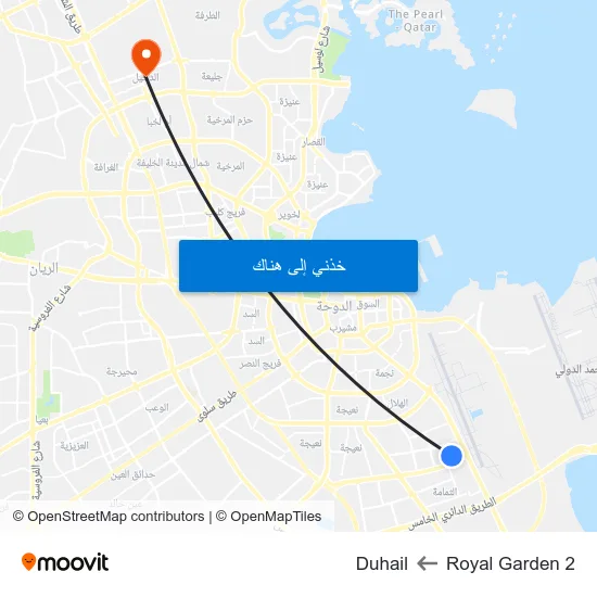 Royal Garden 2 to Duhail map