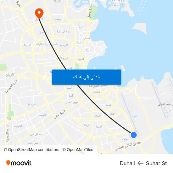 Suhar St to Duhail map