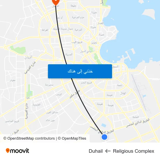 Religious Complex to Duhail map