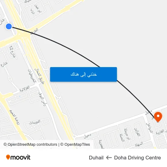Doha Driving Centre to Duhail map