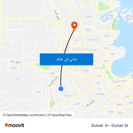 Duhail St to Duhail map