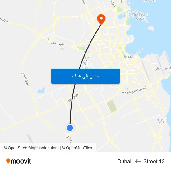 Street 12 to Duhail map