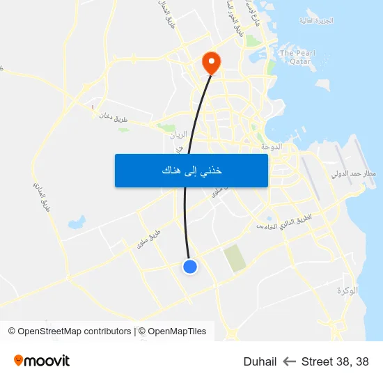 Street 38, 38 to Duhail map