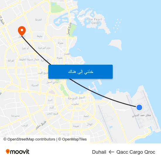 Qacc Cargo Qroc to Duhail map