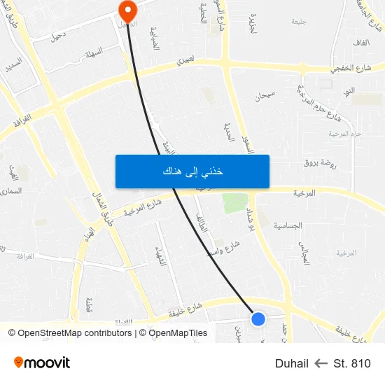 St. 810 to Duhail map