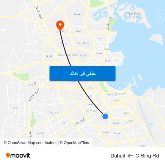 C Ring Rd to Duhail map