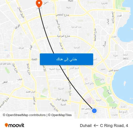 C Ring Road, 4 to Duhail map