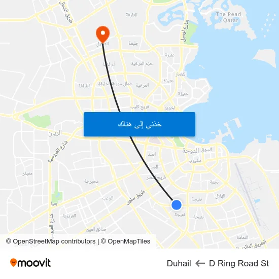 D Ring Road St to Duhail map
