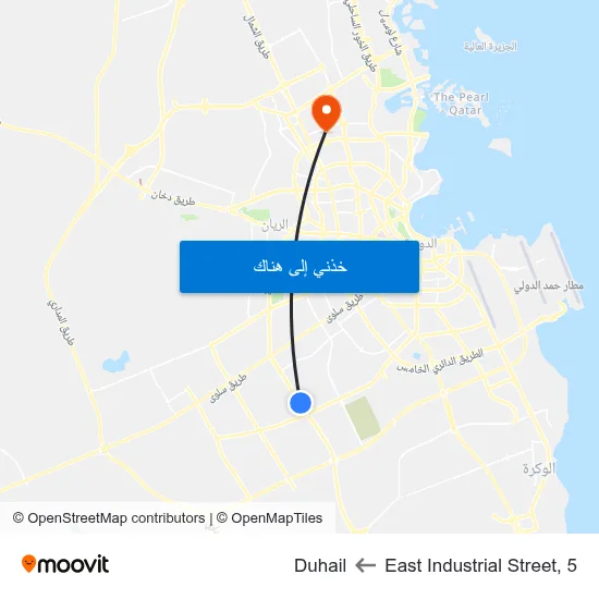 East Industrial Street, 5 to Duhail map