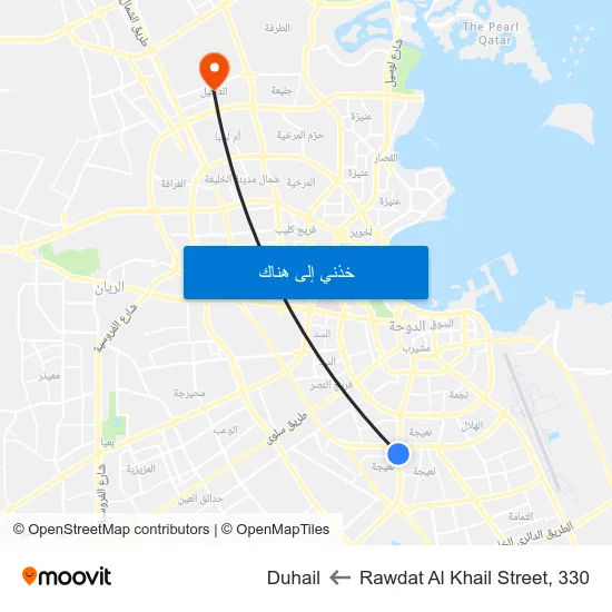 Rawdat Al Khail Street, 330 to Duhail map