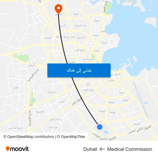 Medical Commission to Duhail map