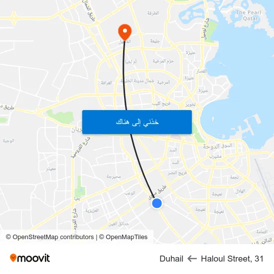 Haloul Street, 31 to Duhail map