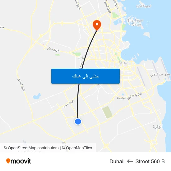 Street 560 B to Duhail map